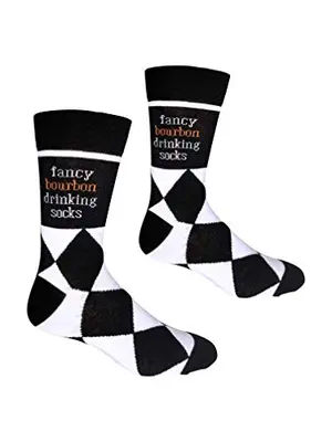 Funny Fancy Bourbon Drinking Socks