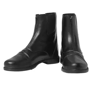 TuffRider Men's Starter Front Zip Paddock Boots in black