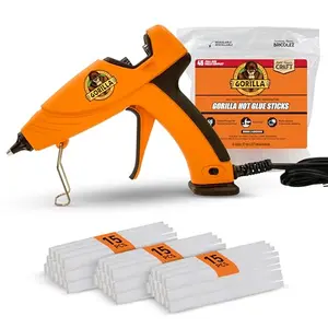 Gorilla Hot Glue Gun Kit with 45 glue sticks, dual temperature control