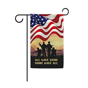 American patriotic All Gave Some garden flag