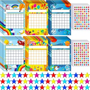 Outus classroom incentive chart with 1760 colorful star stickers