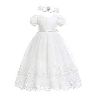 Glamulice Christening Gown with Matching Headband