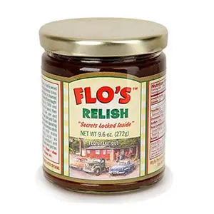 Flo's Hot Dog Relish two 9.6 ounce jars with original secret recipe
