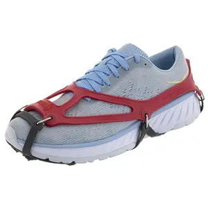 Kahtoola NANOspikes on a road running shoe