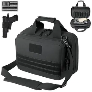 DBTAC XS Gun Range Bag in black with padded shoulder strap and magazine slots