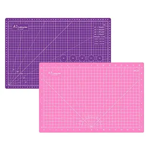 Headley Tools self healing cutting mat, pink and purple, 12x18 inches