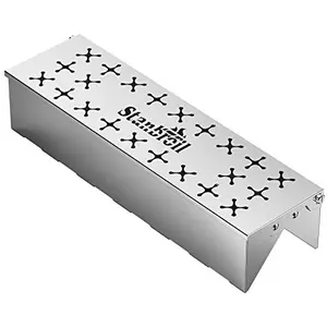 Stanbroil V-shape stainless steel smoker box for gas grill on flavorizer bars