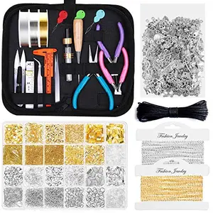 Shynek jewelry making kit with tools, wires, findings and charms