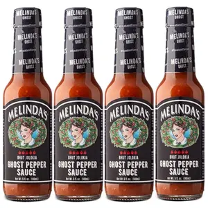 Melinda's ghost pepper hot sauce 4-pack bundle
