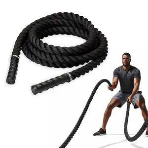 SPRI 18ft 1.5 inch battle rope with thermoplastic handles