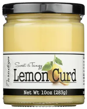 Paradigm Foodworks Lemon Curd on a scone with tea