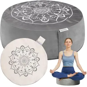 Hihealer Meditation Cushion with velvet cover