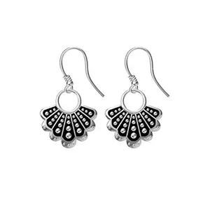 SIMONLY RBG Dissent Collar 925 Sterling Silver Dangle Earrings on white background