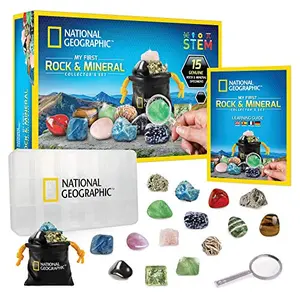 National Geographic Rock & Mineral Collection box with 15 specimens