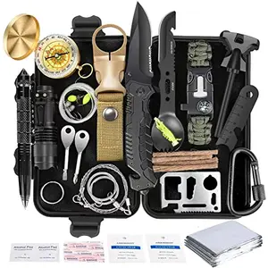 Angieast compact survival kit in black box
