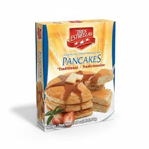 TRES ESTRELLAS Pancake Mix bulk pack with fluffy pancakes