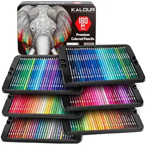 KALOUR 180 Colored Pencil Set in tin case