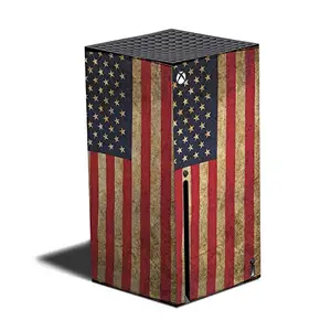 Mighty Skins Vintage Flag skin applied on Xbox Series X console