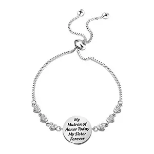 TGBJE Matron of Honor Proposal Bracelet hand stamped design