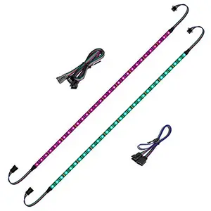 BTF-LIGHTING PC RGB LED strip pair for ASUS Aura Sync compatible with motherboard headers