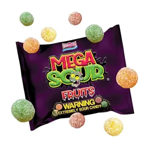 Barnetts Mega Sour Fruits hard candies in a bag
