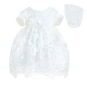 TENTIDE Budget-Friendly Christening Gown with Bonnet