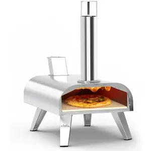 BIG HORN Multi-Fuel Pizza Oven on a table