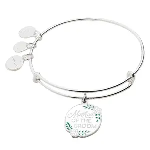 Alex and Ani enamel mother of the groom charm bangle