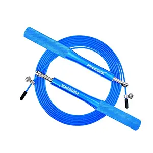 callfit Speed Jump Rope with blue aluminum handles and steel cable