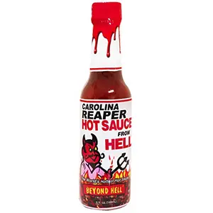 Carolina Reaper Hot Sauce From Hell bottle
