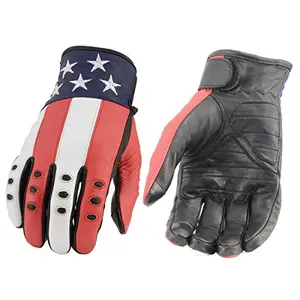 Milwaukee Leather Stars and Stripes work gloves with touch screen fingers
