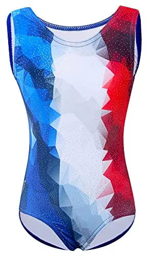 Dancina American flag leotard
