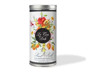 La Tea Dah Fruit Fields Rooibos tea tin
