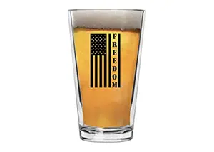 Freedom American flag pint glass