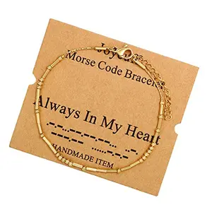 JoycuFF Morse code bracelet with secret message for widow