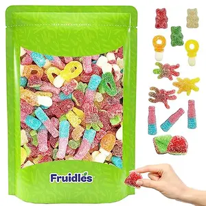 Half-pound bag of Fruidles sour gummy candies