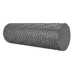 Gaiam Restore Compact 12-inch textured foam roller for on-the-go massage