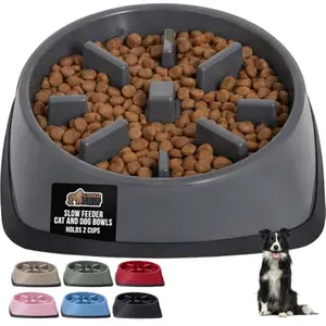 Gorilla Grip slow feeder bowl with maze pattern