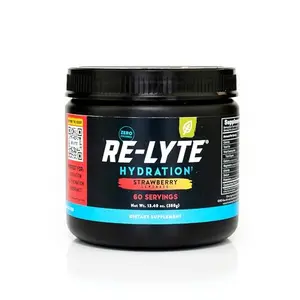 REDMOND Re-Lyte Strawberry Lemonade electrolyte powder jar