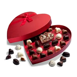 Astor Valentine's Day Belgian chocolate heart box with assorted truffles