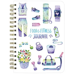 Ceiba Tree purple hardcover food and fitness journal