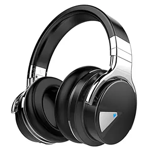 Silensys E7 active noise cancelling headphones in black