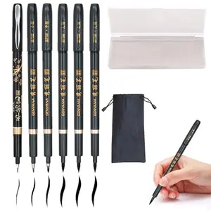 Rilanmit hand lettering pens with four sizes of black calligraphy tips