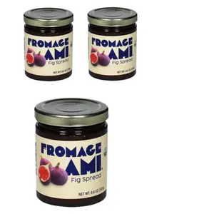 Three jars of Fromage Ami Fig Spread