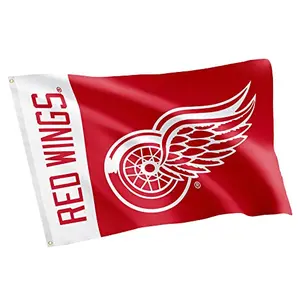 Detroit Red Wings 3x5 flag with Desert Cactus branding