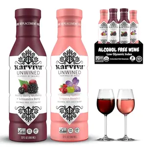 Karviva Unwined non-alcoholic wine alternative bottles
