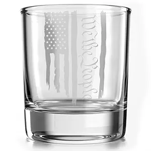 Old Southern Brass We The People American flag whiskey glass