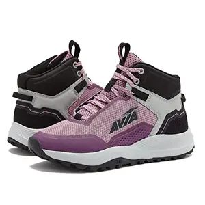 Avia Grit Sport Women's Hiking Boots in black/dark purple/silver grey
