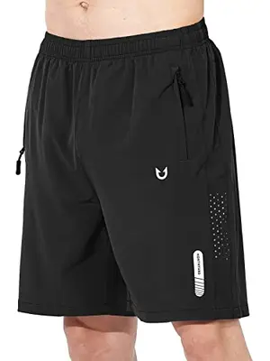 NORTHYARD men's athletic shorts with zippered pockets for CrossFit