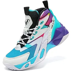 VITUOFLY kids basketball shoes in mid-top design